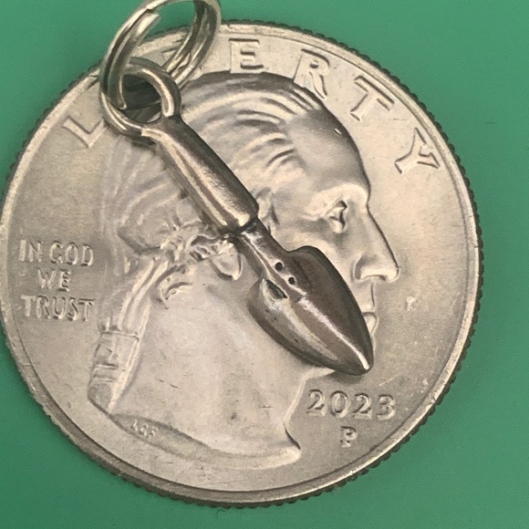 .925 Garden Hand Shovel Sterling Silver Jewelry Charm #garden tools - Picture 2 of 4